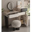 Table de coiffeuse luxueuse en bois de style italien combinée à une armoire à tiroirs