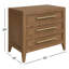 Table de chevet 3 tiroirs Adley