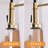 Touchless Kitchen Faucet,Hands Free Automatic Smart Kitchen Faucet Brushed Nickel Gold Smart Kitchen Faucet