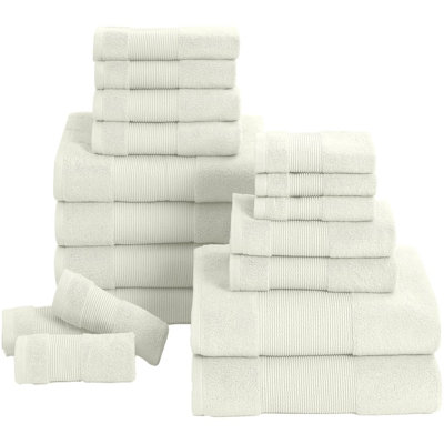  18 Piece 100% Cotton Towel Set