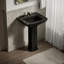 Archer 24" Rectangular Pedestal Bathroom Sink with Widespread Faucet Holes-2005475078-2004881088