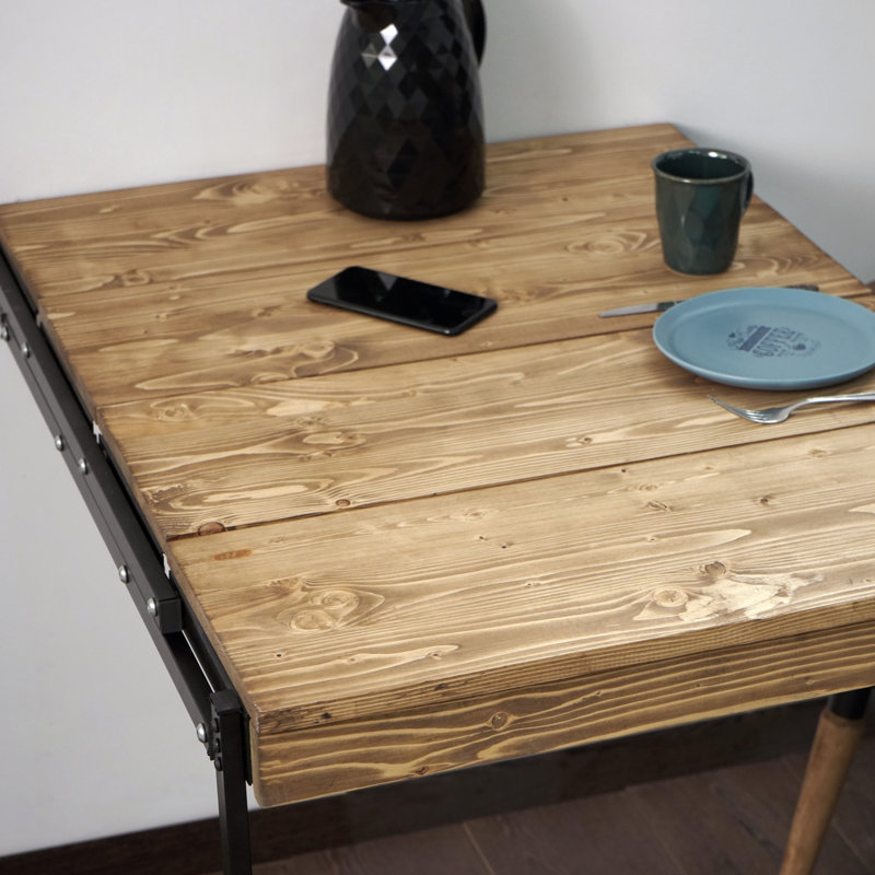 Folding Table Solid Wood, Walnut
