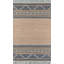 Tapis beige / bleu Alberta tissé à plat à la main à motif géométrique Alberta-1790718322