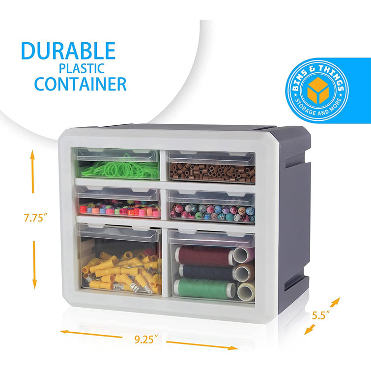 Stalwart Plastic Drawers Organizer -Compartment Storage for