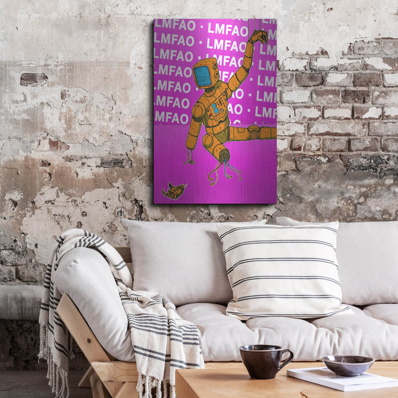 «Lmfao» Craig Snodgrass, art mural en métal, H 36 po x l 24 po