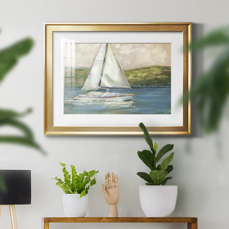 Off the Coast I - reproduction de cadre photo, L 42,5 po x H 30,5 po, Or