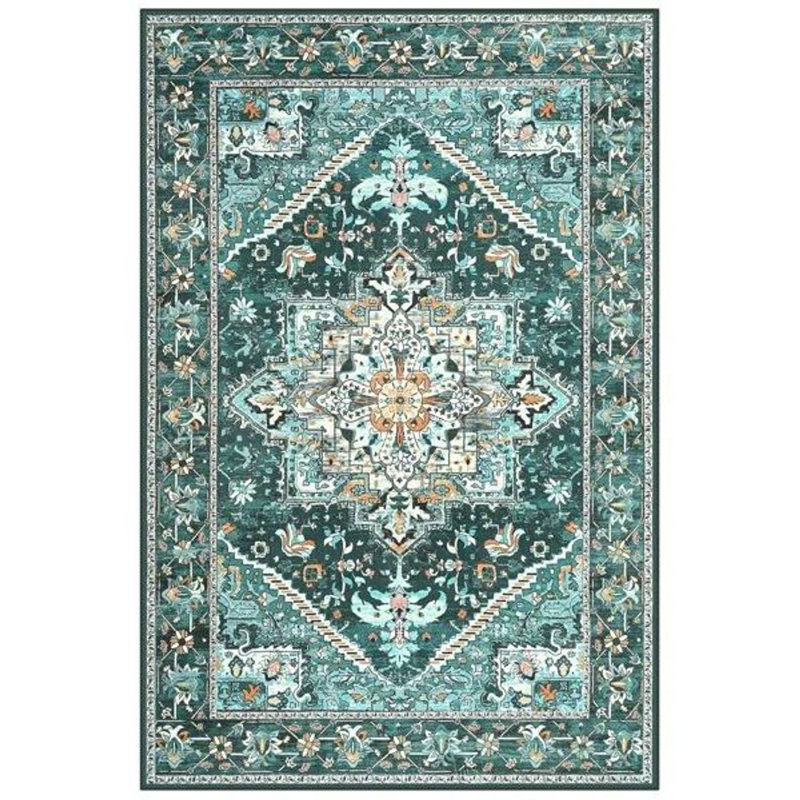 Tapis à motif floral lavable Fillender, Rectangle 10 pi x 14 pi
