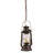 Hefley 1 - Light Mahogany Bronze Lantern Pendant