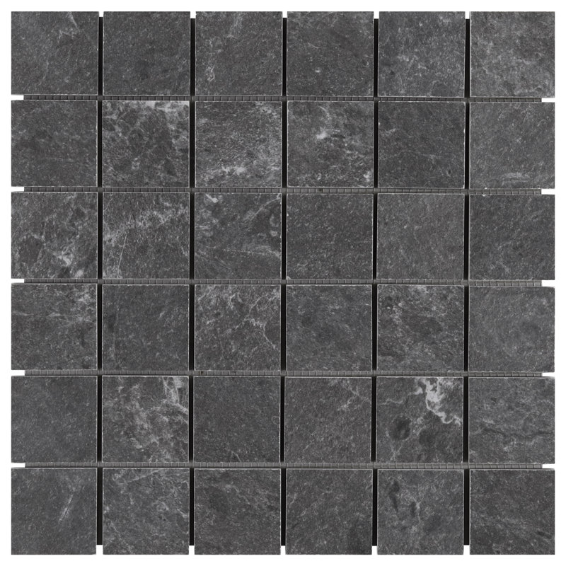 Limetech 11.81 In. X 11.81 In. Matte Porcelain Mosaic Floor And Wall Tile (0.96 Sq. Ft. / Each), Graphite Gray