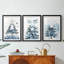 Christmas Holiday Art CXLIV - reproduction sur mesure encadrée de qualité supérieure - 3 pièces-304026280-304026285