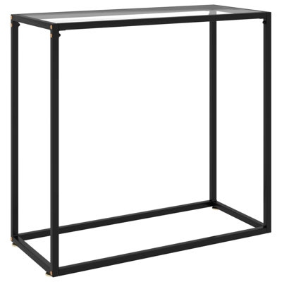 Eunita Glass Top Console Table