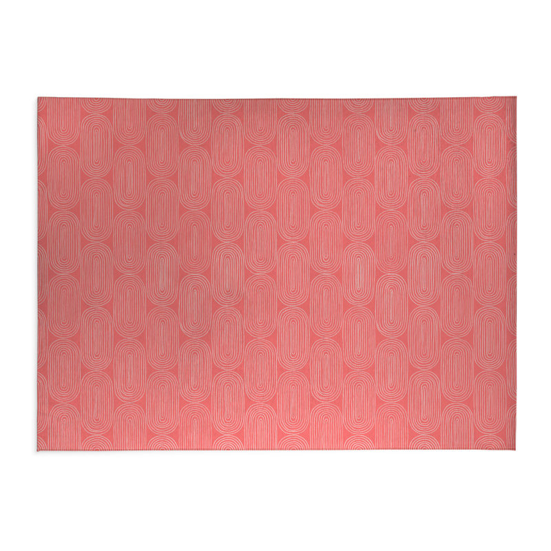 Tapis de cuisine Earthy Embrace, Vieux rose, Rectangle 5 pi x 7 pi