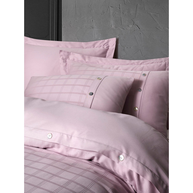 Ensemble de housse de couette 100% coton 6 pièces Cyani, Rose