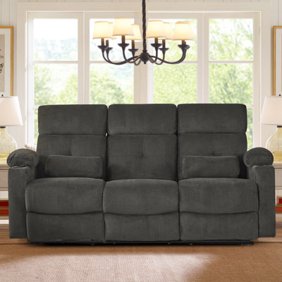 Desjon Upholstered 80.7'' Power Reclining Sofa