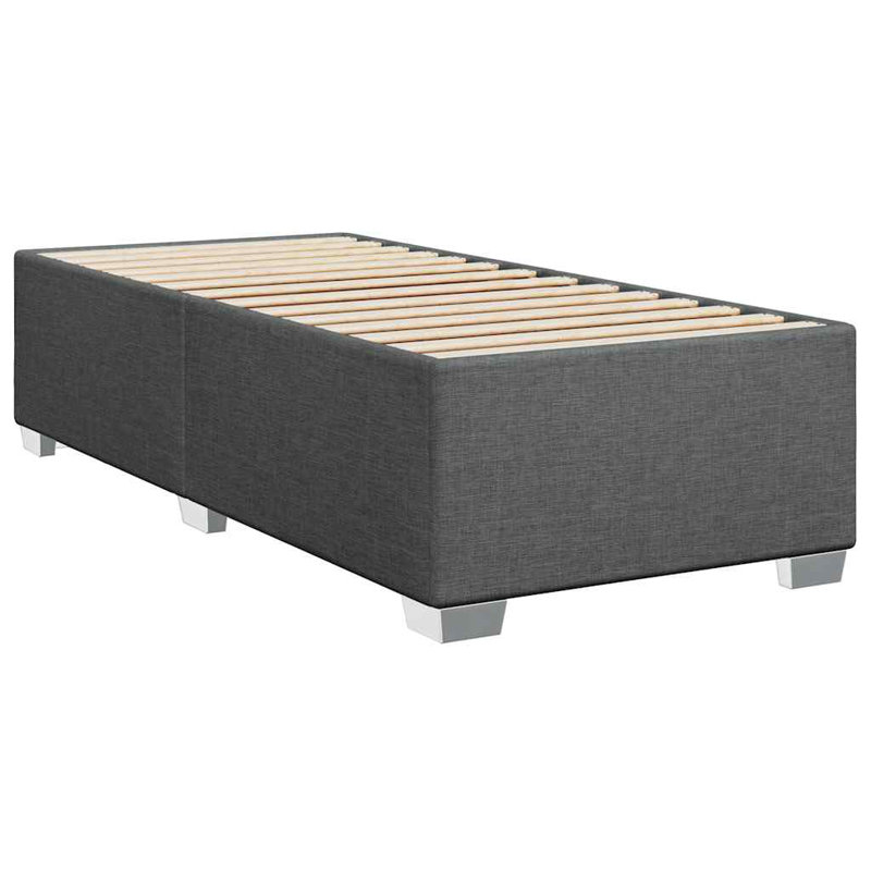 Bemnet Upholstered Bed, Single, Dark Grey