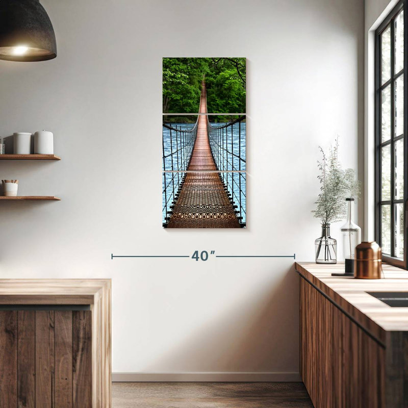 Jungle Rope Bridge, 38" H x 18" W