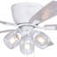 Ventilateur de plafond transitionnel encastré noir à profil bas 52 po Audronis-878965685-878965684