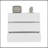 Dresser Maldus, Three Drawers, White Finish-670570850