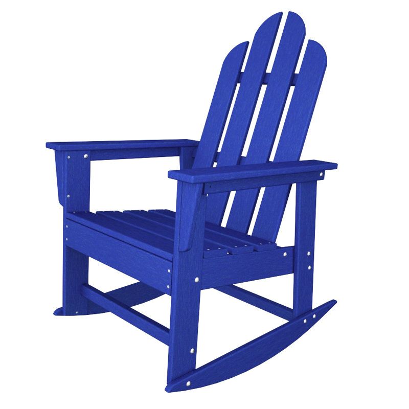 Chaise berçante POLYWOOD Long Island, Bleu pacifique