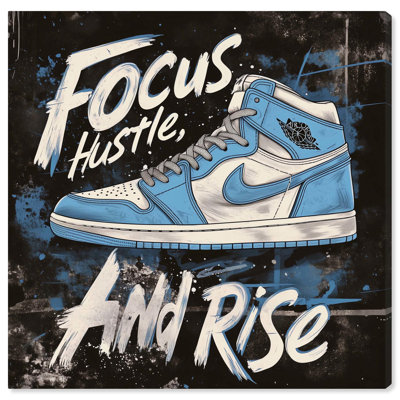 Art mural Hustle and Rise Sneaker