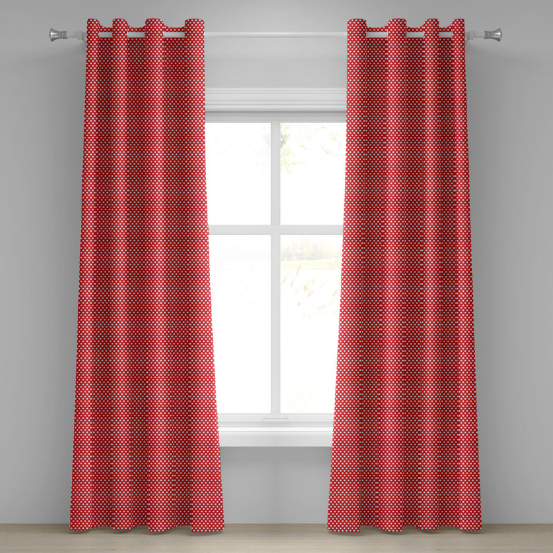 Rideau décoratif à œillets 2 panneaux Dakota Fields, blanc vermillon, L 50 po x L 108 po