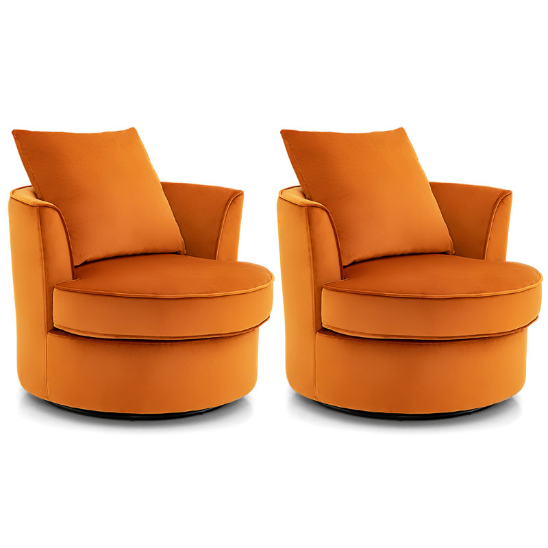 Fauteuil demi-tonneau pivotant