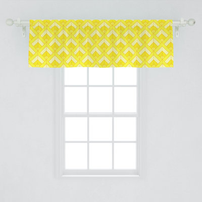 Chevron Tailored Window Valance