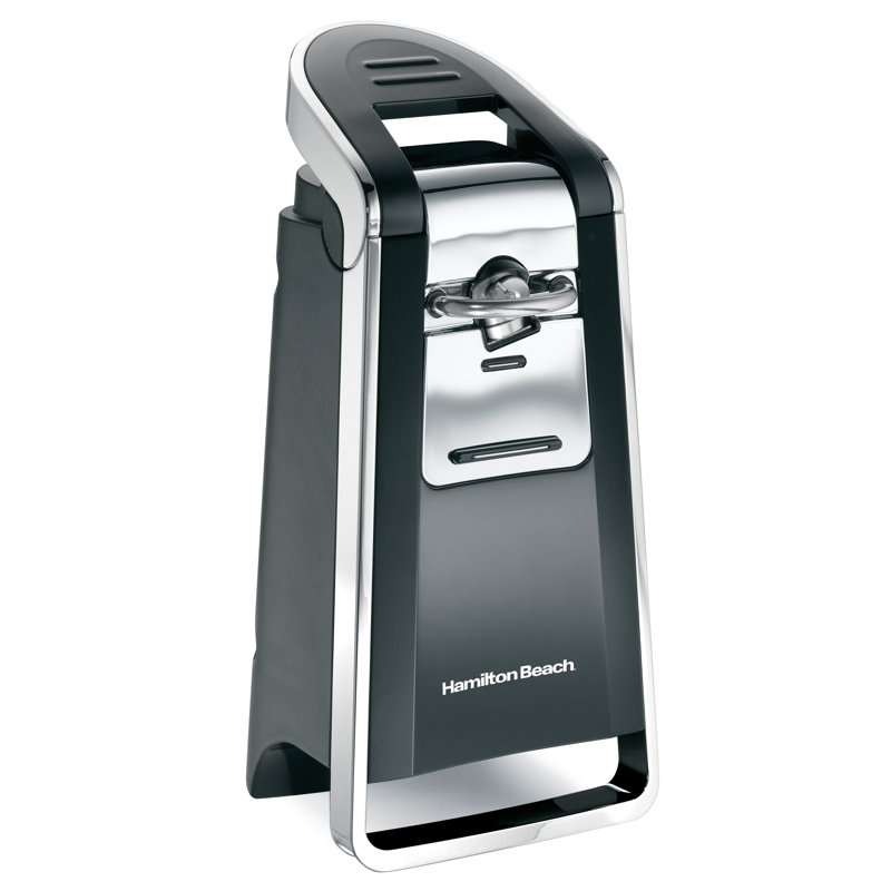 Ouvre-boîte automatique électrique Hamilton SmoothTouch ™ avec levier facile à pousser, élimine les bords tranchants, ouvre toutes les canettes de taille standard et pop-top, très grand