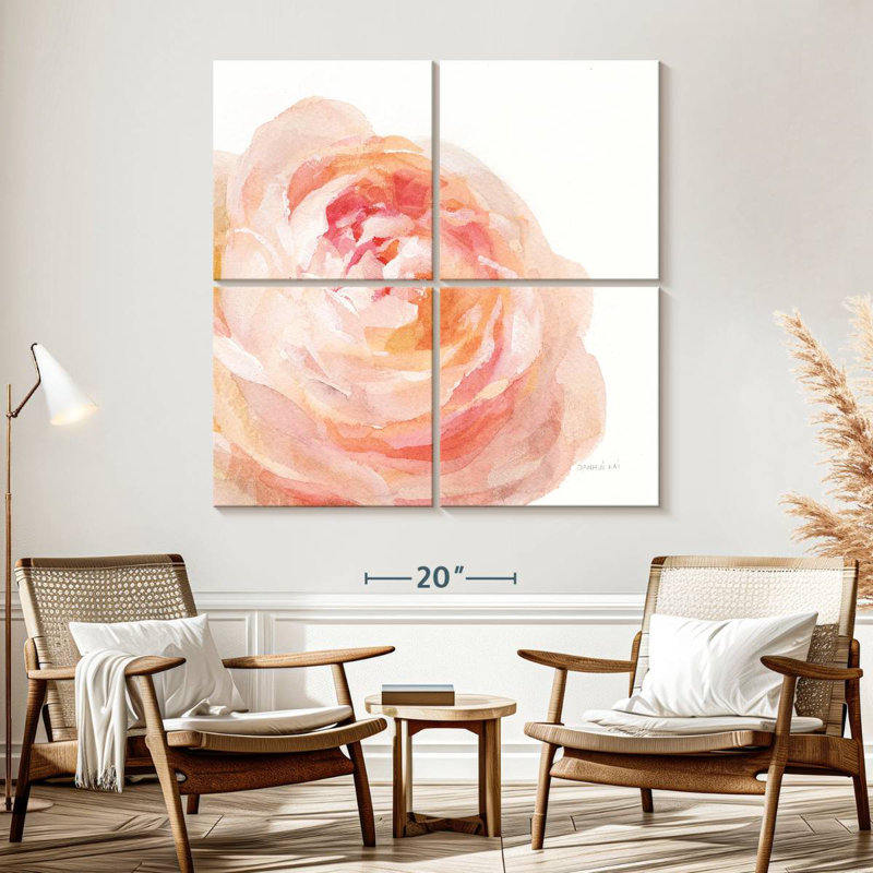 Harnek Garden Rose On White