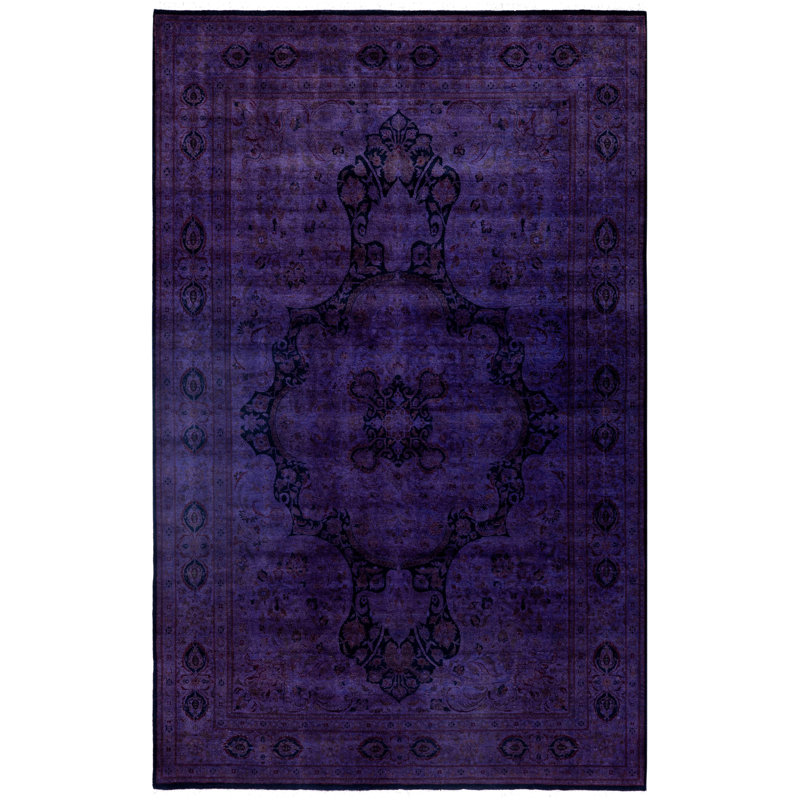 Overdyed One-of-a-Kind 6' 0" X 9' 6" Hand Knotted Area Rug