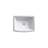 Archer® Vitreous China Rectangular Undermount Bathroom Sink with Overflow-2576682