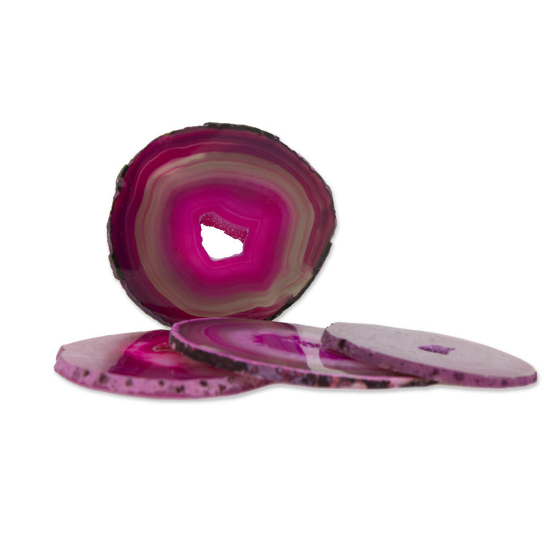 Sous-verre rose