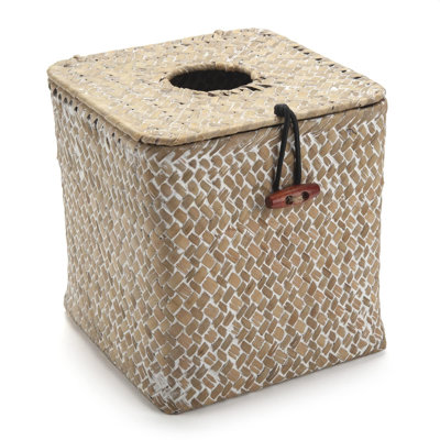 Porte-serviettes de table tissé carré Seagrass