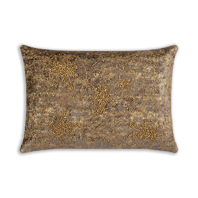 Cloud9 Design Silver & Gold Decorative Pillow Luxe Metallic Accent Cushion