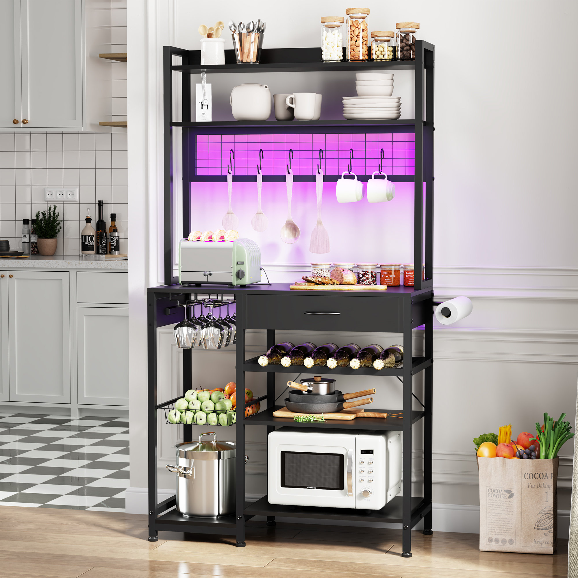 Plateau Pour Micro-ondes Avec Poignées Profilées, Résistant à La Chaleur, Support De Micro-ondes Confortable, Plateau De Transport Pour Bols Chauds Et Froids, Assiettes