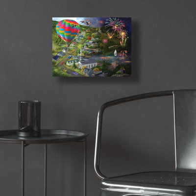 «Day and Night In The Valley» par Bigelow, illustrations sur verre acrylique