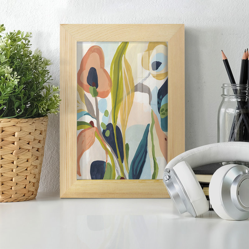 Jungle Jewels II, reproduction encadrée, H 8 po x l 6 po x P 1 po, Naturel