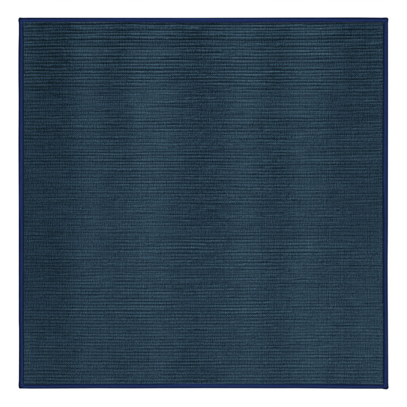 Tapis gris uni lavable à la machine, Carré 5 pi