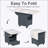Versatile Folding Dining Table with Wheels and Storage, Extendable for Space-Saving and Multi-Functional Use in Kitchen or Living Room