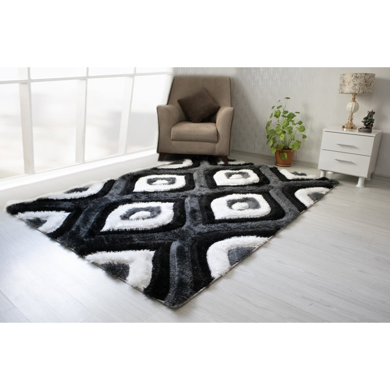 Demeitric Abstract Rug, Rectangle 5' x 7'