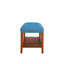Banc rembourré en tissu avec rangement ouvert-1196534838