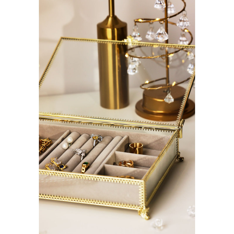 Boîte à bijoux en verre
