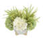 Floral Centerpiece with Hydrangeas and Ferns