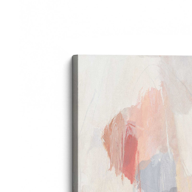 Toile tendue abstraite douce rosée et crème II, H 36 po x l 24 po, Wrapped Canvas