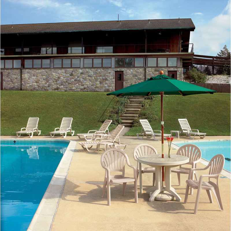 Parasol 9" Market, Velours vert forêt