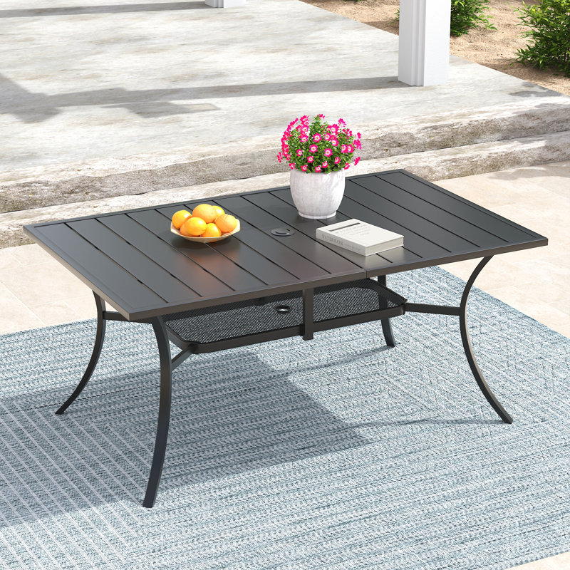 Jolliff Rectangular Outdoor Dining Table Yes , 60 " W 38 " D