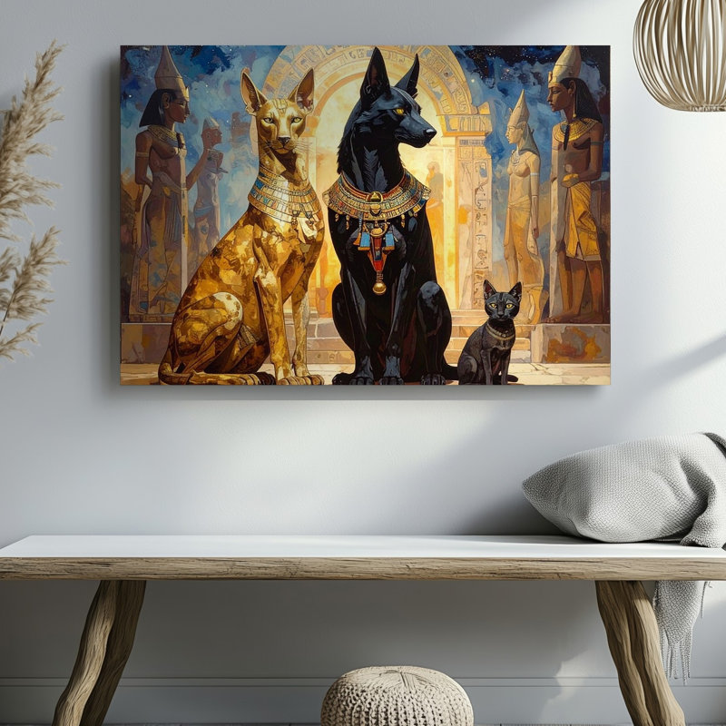 Art mural sur toile Divine Feline Guardians Canvasmystical, H 20 po x l 20 po