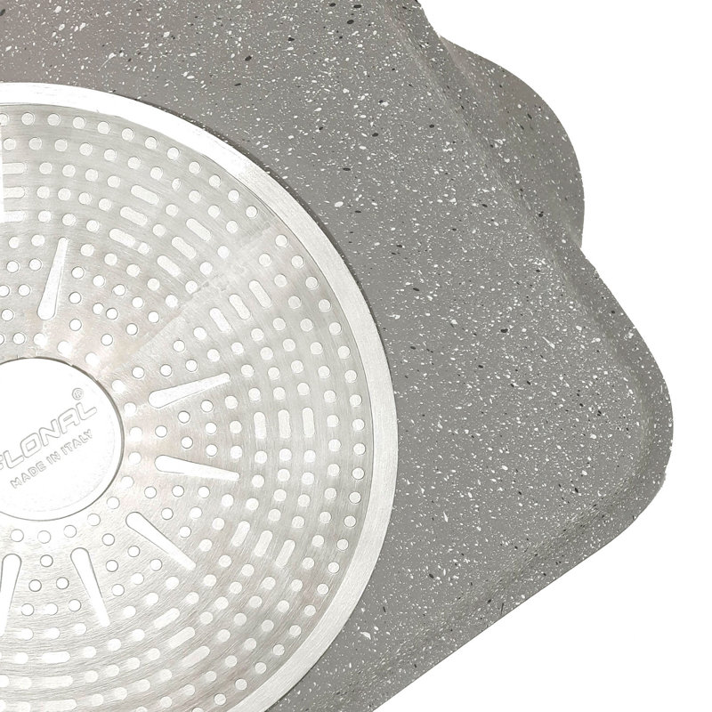 Flonal Monolite Multipurpose Griddle Plate 13.8 X 9.8 Inch – Nonstick Forged Aluminum, Induction Suitable