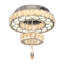 Lustre moderne en cristal 16 po