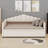 Daybed Featuring Adjustable Pop Up Trundle, USB and Type-C Charging, Plus Two Side Storage Pockets-62893766
